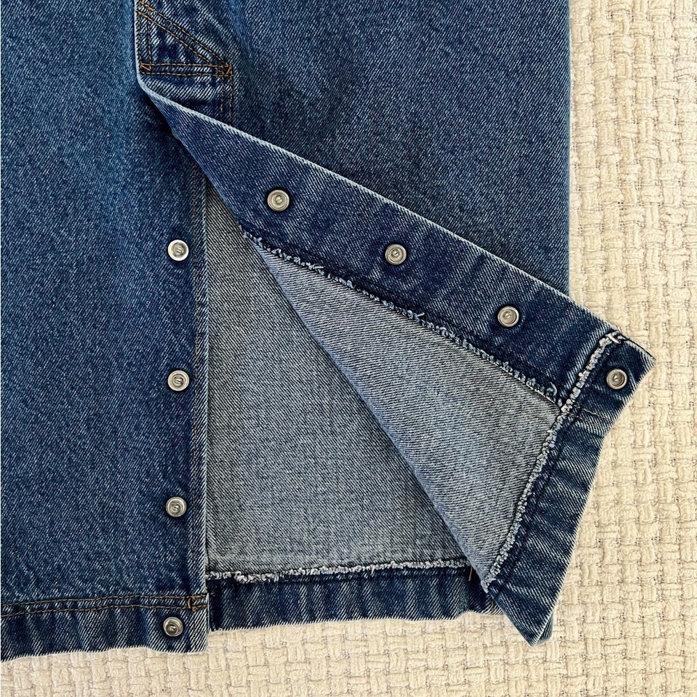 SOLD VINTAGE 80’s Levi’s Denim Maxi Skirt - Picture 4 of 6